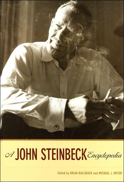 Cover for A John Steinbeck Encyclopedia (Innbunden bok) [Annotated edition] (2006)