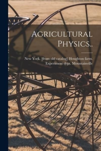 Cover for Houghton Farm Experiment Dept Mount · Agricultural Physics. . (Bog) (2022)