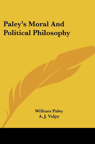 Cover for William Paley · Paley's Moral and Political Philosophy (Paperback Book) (2007)