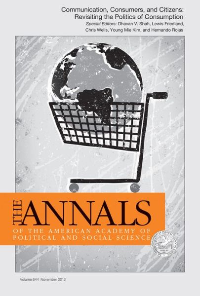 Cover for Dhavan V Shah · Communication, Consumers, and Citizens: Revisiting the Politics of Consumption (November 2012, V644) (Paperback Book) (2012)