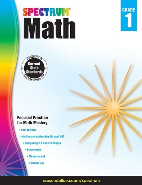 Spectrum Math Workbook, Grade 1 - Spectrum - Books - END OF LINE CLEARANCE BOOK - 9781483808697 - August 15, 2014