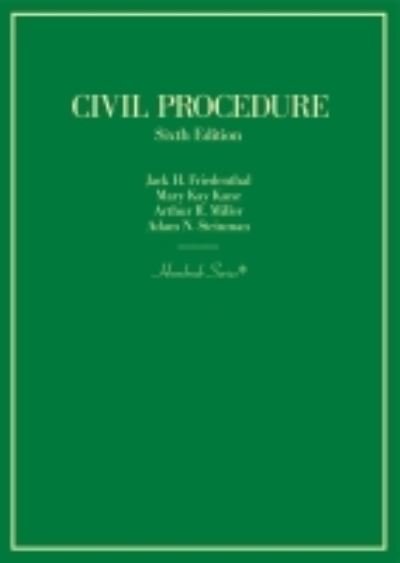 Cover for Jack H. Friedenthal · Civil Procedure - Hornbook Series (Hardcover Book) [6 Revised edition] (2021)