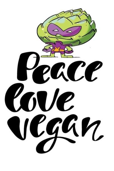 Cover for Foodietoon · Peace Love Vegan (Paperback Bog) (2019)