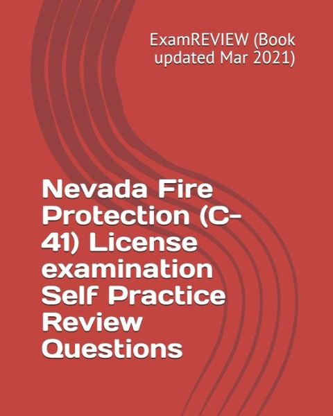 Cover for ExamREVIEW · Nevada Fire Protection  License examination Self Practice Review Questions (Paperback Bog) (2018)