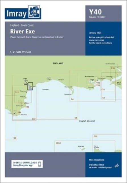 Imray Chart Y40: River Exe Small Format - Y Charts - Imray - Books - Imray, Laurie, Norie & Wilson Ltd - 9781786794697 - January 26, 2023