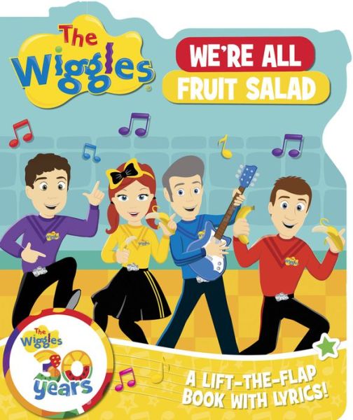 Cover for TheWiggles · The Wiggles Lift the Flaps: We're All Fruit Salad (Board book) (2021)