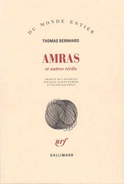 Cover for Thomas Bernhard · Amras et autres recits (MERCH) (1987)
