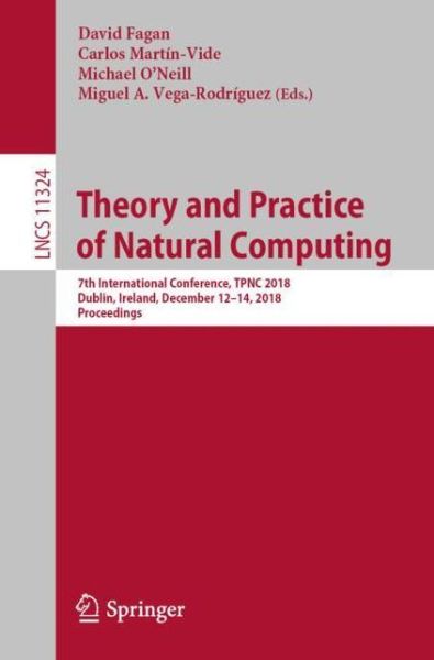 Cover for Theory and Practice of Natural Computing (Book) [1st ed. 2018 edition] (2018)
