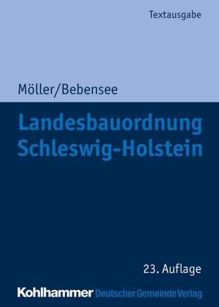 Cover for Möller · Landesbauordnung Schleswig-Holst (Book) (2019)