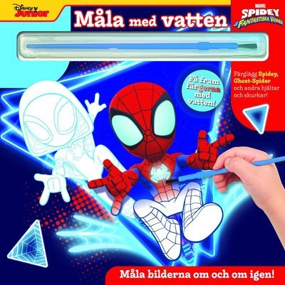 Cover for Måla med vatten; Spidey (Board book) (2024)