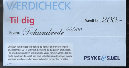 Værdicheck, 200 kr. P&S - Ingen Forfatter - Books - Gyldendal - 9788770659697 - March 22, 2013