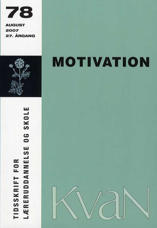 Cover for Kvan 78 - Motivation (Sewn Spine Book) [1st edition] (2007)
