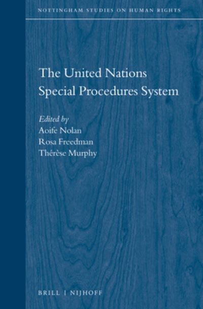 Cover for Aoife Nolan · The United Nations Special Procedures System (Hardcover Book) (2017)