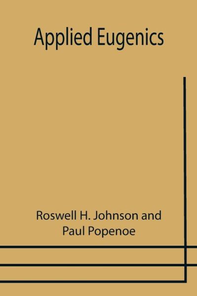 Cover for Roswell H. Johnson · Applied Eugenics (Paperback Book) (2021)