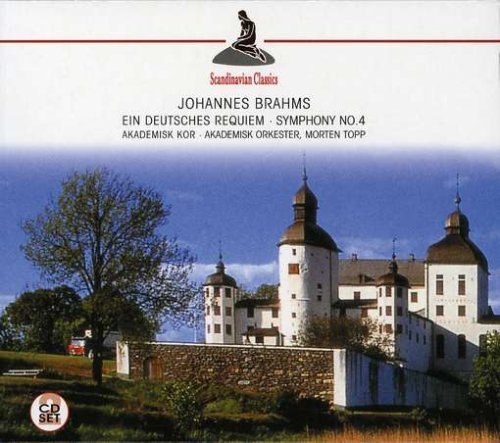 Cover for Akademisk Orkester / Morten, Topp · Brahms: Ein Deutsches Requiem, Symphony No.4 (CD) (2012)
