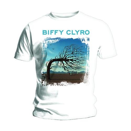 Biffy Clyro Unisex T-Shirt: Opposites White - Biffy Clyro - Marchandise - Unlicensed - 5023209666698 - 6 janvier 2015