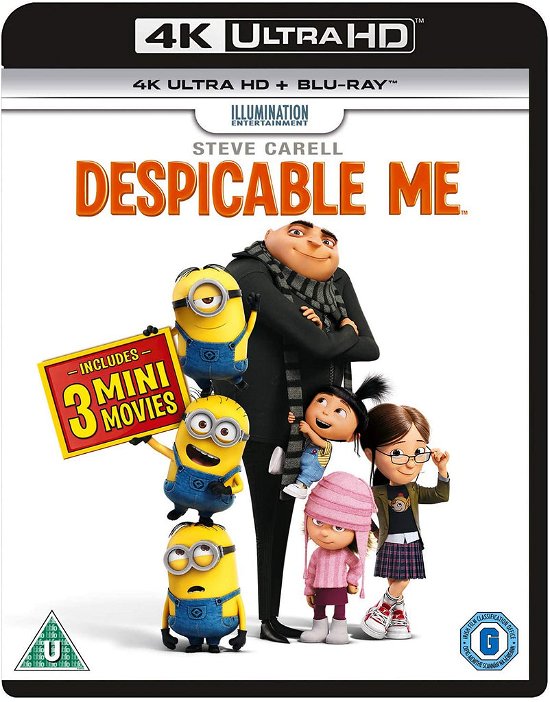 Cover for Despicable Me (4k Blu-ray) · Despicable Me (4K Ultra HD) (2017)