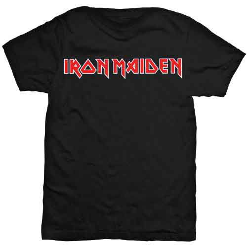 Iron Maiden Unisex T-Shirt: Logo - Iron Maiden - Fanituote - Global - Apparel - 5055295394698 - tiistai 14. tammikuuta 2020