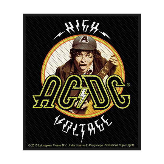 AC/DC Standard Woven Patch: High Voltage Angus - AC/DC - Merchandise - PHD - 5055339762698 - 19. august 2019