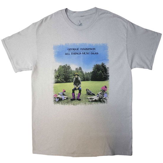 Cover for George Harrison · George Harrison Unisex T-Shirt: All Things Must Pass (T-shirt) [size S] [Grey - Unisex edition]