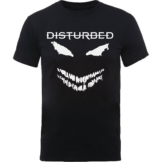 Disturbed Unisex T-Shirt: Scary Face Candle - Disturbed - Produtos - Merch Traffic - 5056170623698 - 22 de janeiro de 2020