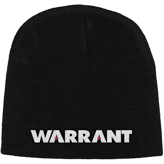 Cover for Warrant · Warrant Unisex Beanie Hat: Logo (Klær) [Black - Unisex edition]