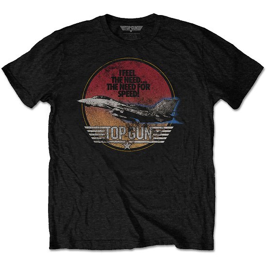 Cover for Top Gun · Top Gun Unisex T-Shirt: Speed Fighter (T-shirt) [size L] [Black - Unisex edition]