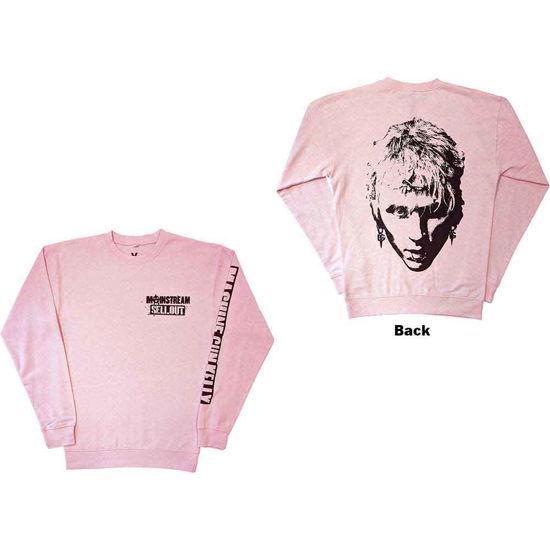 Machine Gun Kelly Unisex Sweatshirt: Pink Face (Back & Sleeve Print) - Machine Gun Kelly - Marchandise -  - 5056561083698 - 