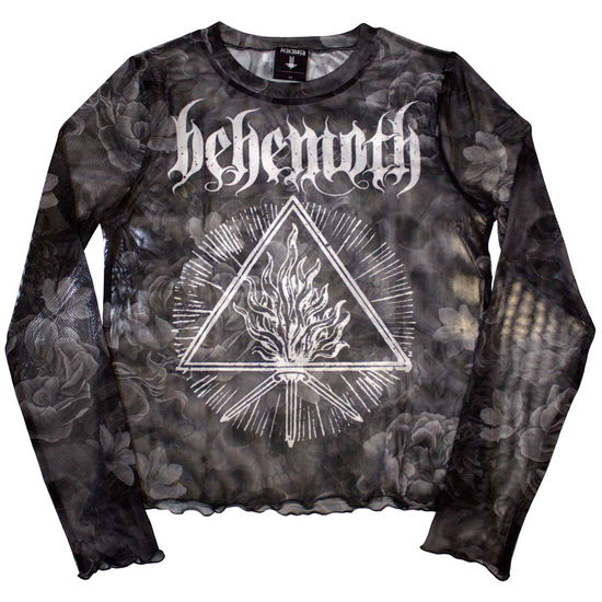 Cover for Behemoth · Behemoth Ladies Crop Top: Furor Divinus (Black) (Mesh) (XX-Small) (CLOTHES) [size XXS] (2024)