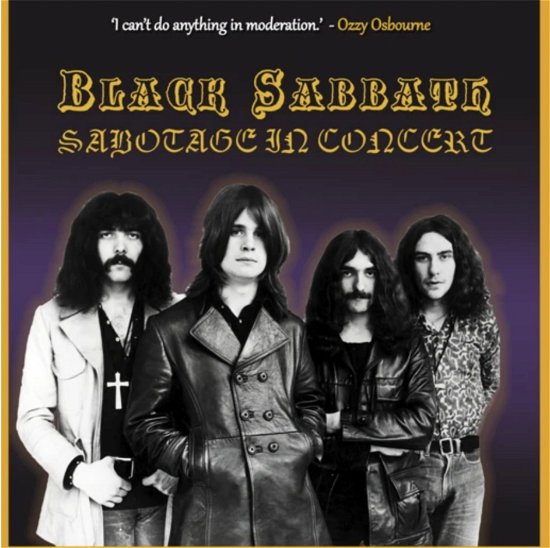 Cover for Black Sabbath · Sabotage In Concert (Splatter Vinyl) (10&quot;) (2020)