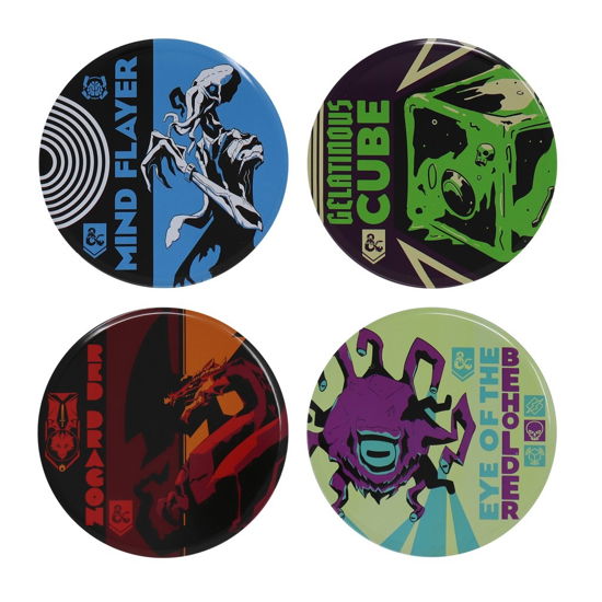 Cover for Iron Gut Publishing · Dungeons And Dragons: Monsters Set Of 4 Metal Coasters (MERCH)