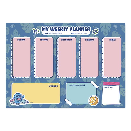 Cover for Stitch · STITCH - Weekly Planner - A4 Bloc Note (Toys)