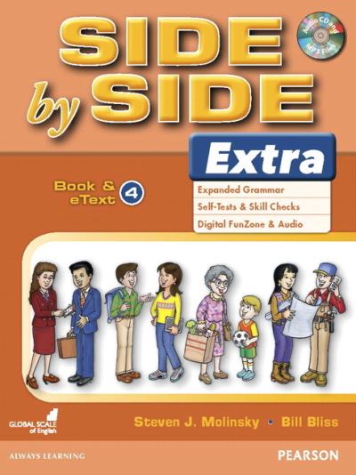 Cover for Bill Bliss · Side by Side Extra 4 Book &amp; eText with CD (Book) (2016)