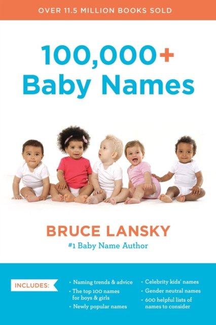 Cover for Bruce Lansky · 100,000+ Baby Names: The Most Helpful, Complete, and Up-to-Date Name Book (Paperback Bog) (2024)