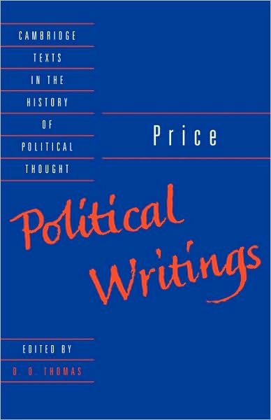 Cover for Richard Price · Price: Political Writings - Cambridge Texts in the History of Political Thought (Paperback Bog) (1992)