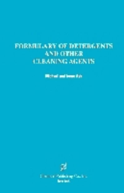 Cover for Michael Ash · A Formulary of Detergents and Other Cleaning Agents (Pocketbok) (1999)