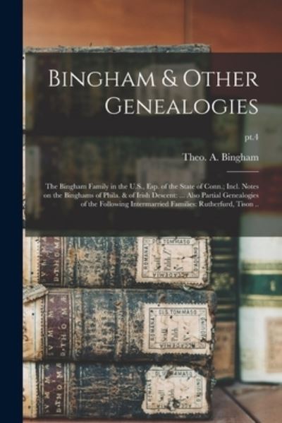 Cover for Theo a (Theodore Alfred) Bingham · Bingham &amp; Other Genealogies (Paperback Bog) (2021)