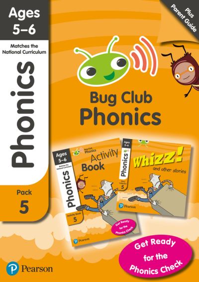 Cover for Rhona Johnston · Bug Club Phonics Learn at Home Pack 5, Phonics Sets 13-26 for ages 5-6 (Six stories + Parent Guide + Activity Book) - BUG CLUB (Buch) (2021)