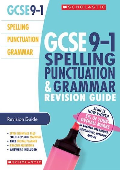 Cover for Annabel Wall · Spelling, Punctuation and Grammar Revision Guide for All Boards - GCSE Grades 9-1 (Paperback Book) (2019)