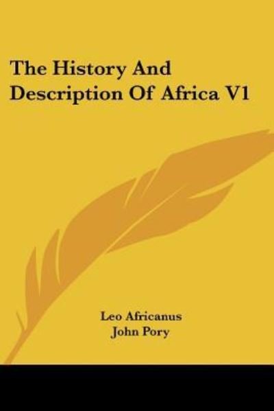 Cover for Leo Africanus · The History And Description Of Africa V1 (Paperback Bog) (2007)