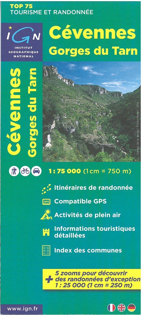Cover for Ign · IGN TOP75: TOP75: 75011 Cevennes - Gorges du Tarn (Hardcover bog) (2015)