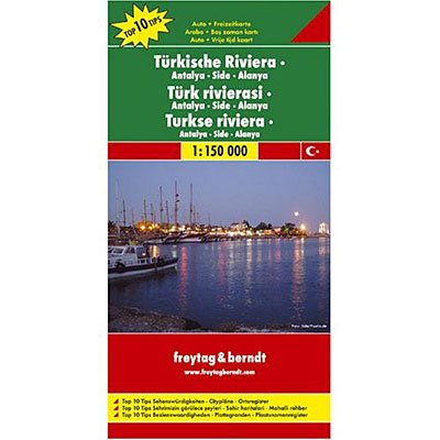 Cover for Freytag &amp; Berndt · Freytag &amp; Berndt Road + Leisure Map: Türkische Riviera - Turkish Riviera: Antalya - Side - Alanya, Freytag &amp; Berndt Road + Leisure Map (Inbunden Bok) (2013)