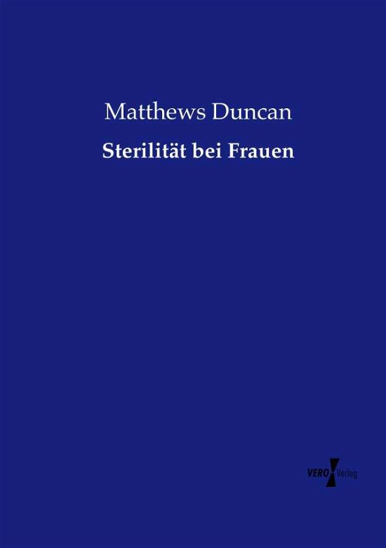 Cover for Duncan · Sterilität bei Frauen (Bog) (2019)