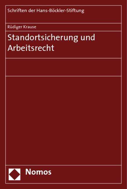 Cover for R. Krause · Standortsicherung u.Arbeitsr. (Book)