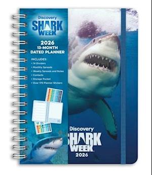 Cover for Insight Editions · 2026 Shark Week 13-Month Weekly Planner (Hardcover Book) (2025)