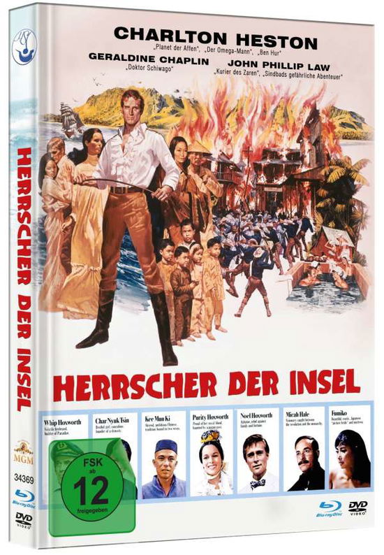 Cover for Heston,charlton / Hong,james / Chaplin,geraldine · Herrscher Der Insel-Limited Mediabook (Dvd+Bd) [Edizione: Germania] (Blu-ray) (2020)