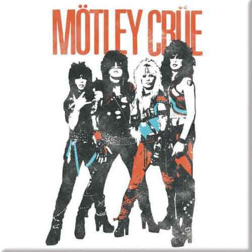 Motley Crue Fridge Magnet: Vintage World Tour - Mötley Crüe - Marchandise - Global - Accessories - 5055295397699 - 