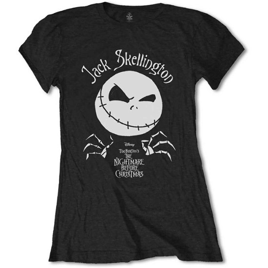 Cover for Disney · Disney Ladies T-Shirt: The Nightmare Before Christmas Jack Head (T-shirt) [size S] [Black - Ladies edition]