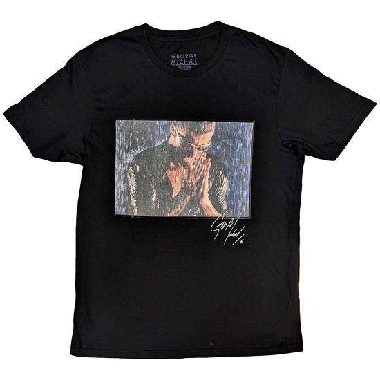 Cover for George Michael · George Michael Unisex T-Shirt: Film Still (Black) (T-shirt) [size S] (2023)