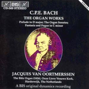 Cover for Bach,c.p.e. / Oortmerssen · Organ Works (CD) (1994)